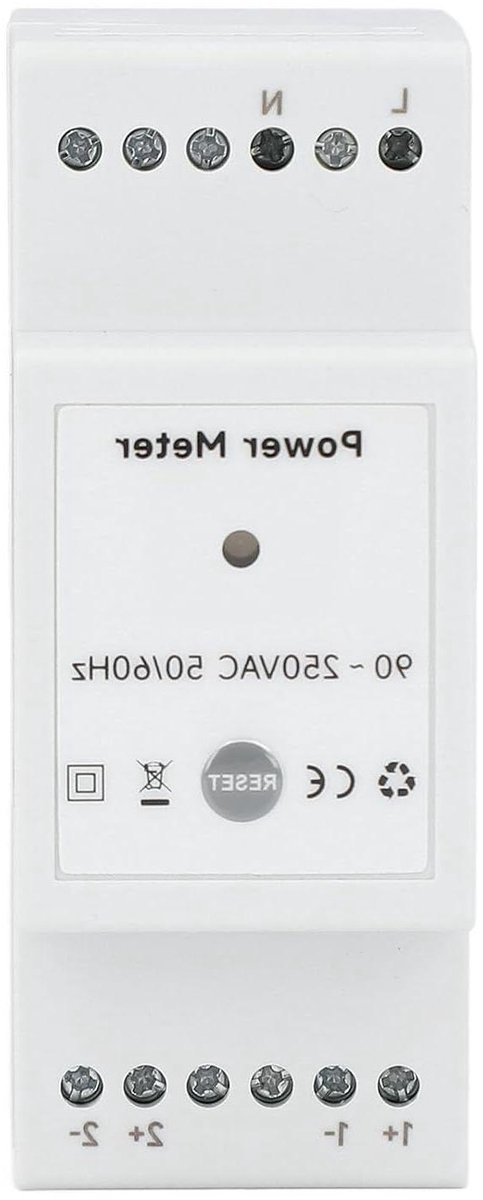 Slimme Energiemonitor - Energieverbruik Meter - Energie Verbruik Bijhouden - Dubbele Stroomtransformatoren - 120A - Wit