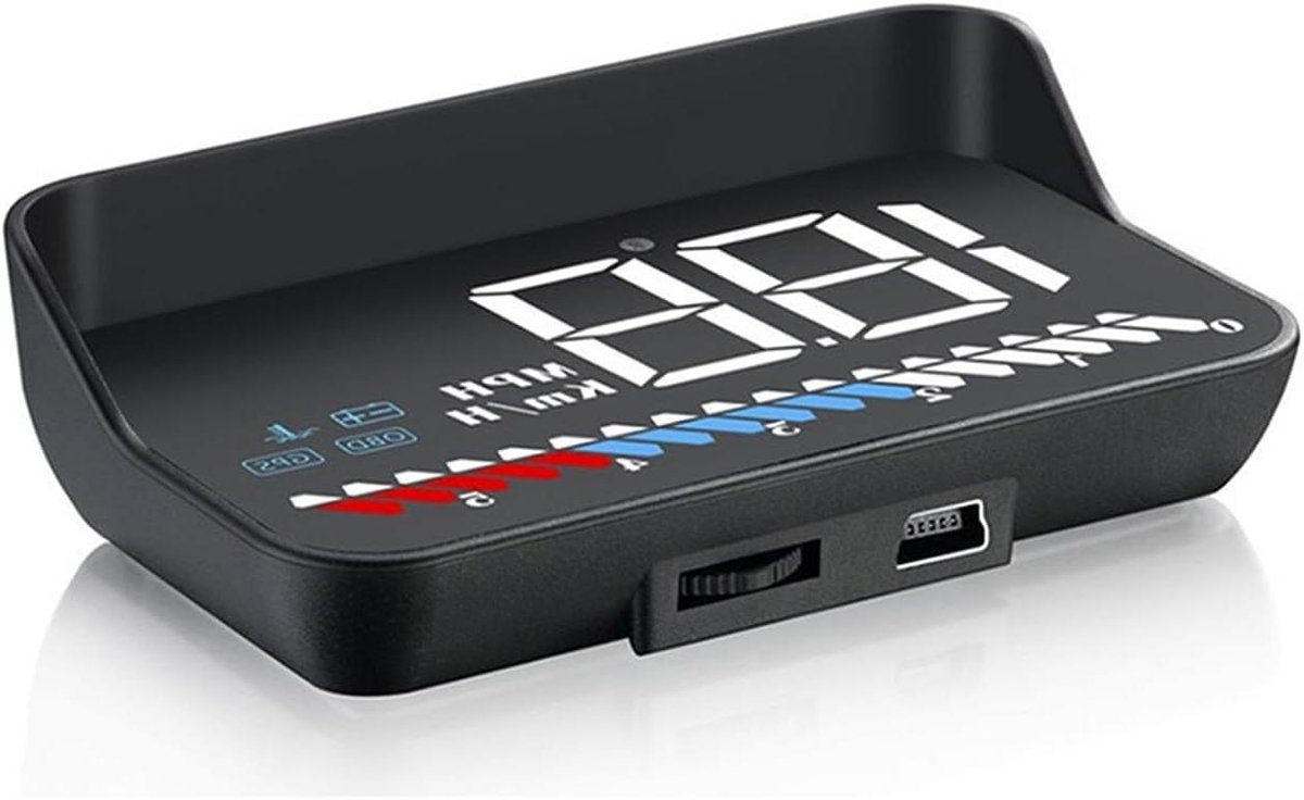 Bol.com Head Up Display - Snelheidsmeter Projector - Veilig Rijden - Automatische Helderheid - 10 mm - Zwart aanbieding
