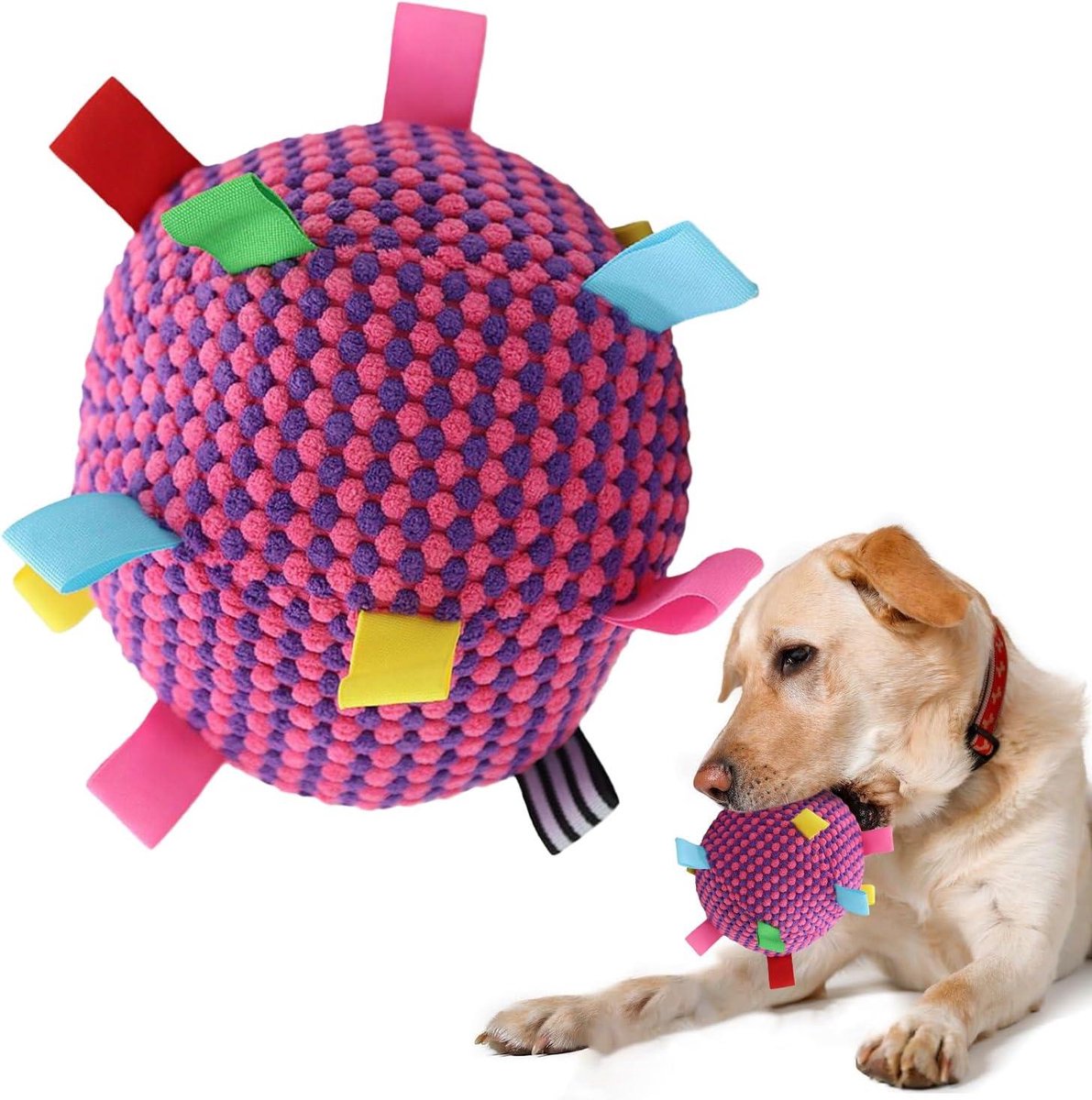 Huisdier Stuiterbal Speelgoed - Kauwspeelgoed Hond Interactieve Bal - Actief Spel Stimuleren - Bewegingsgeactiveerde Bel