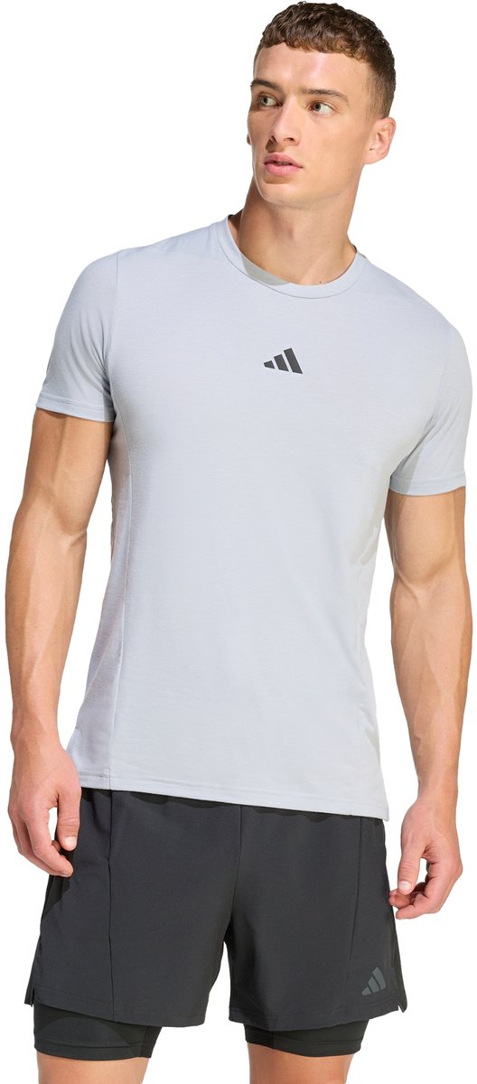 Adidas Performance Designed For Training Workout T-Shirt Heren Grijs