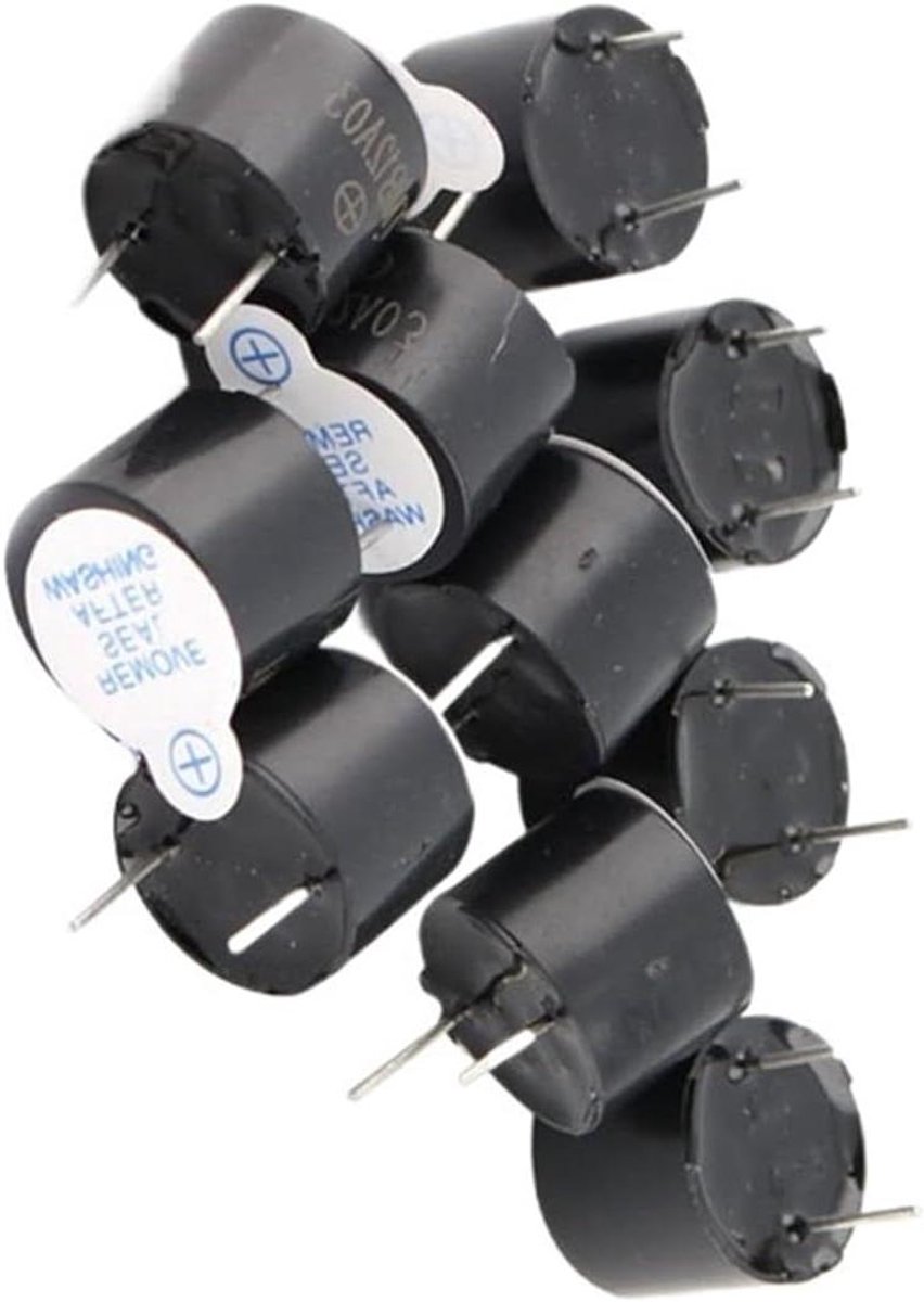 Actieve Zoemer - Mini Piezo Buzzer - Alarm Meldingen - Continue Pieptoon - 12mm x 9.5mm - Niet gespecificeerd
