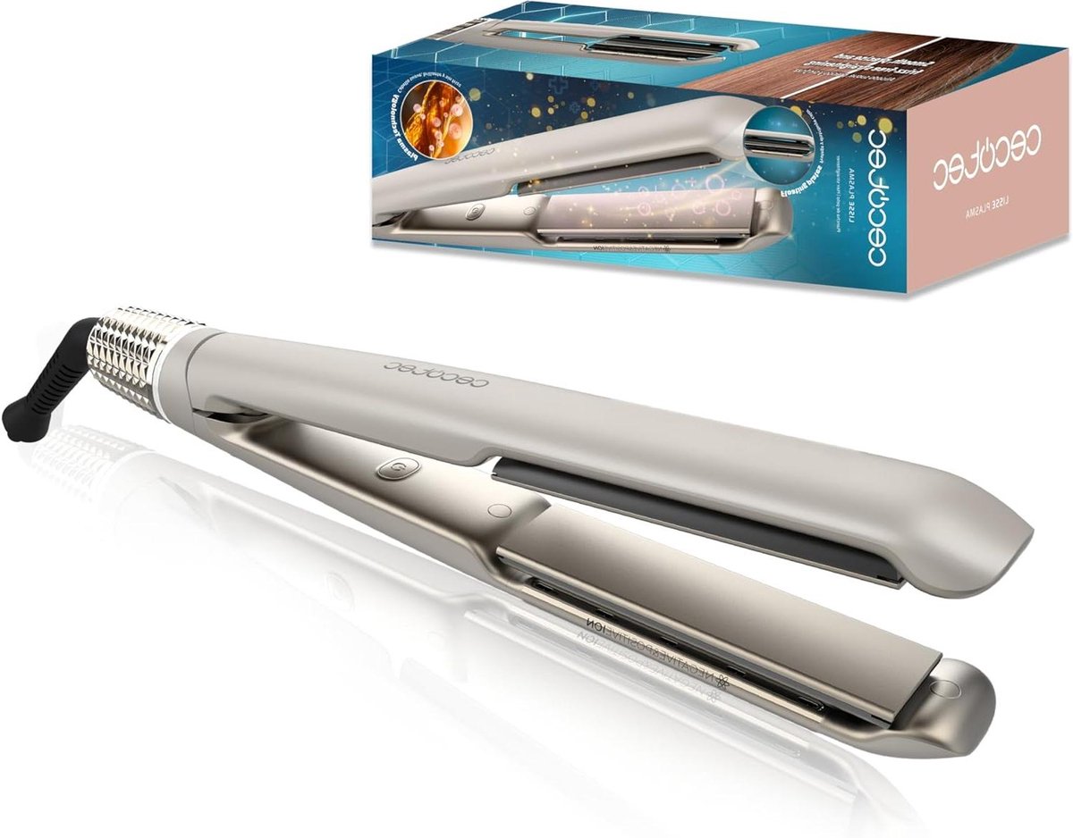 Plasma Stijltang - Haar Glad Maken - Perfecte Styling - Drijvende 3D Platen - 45 W - Zwart