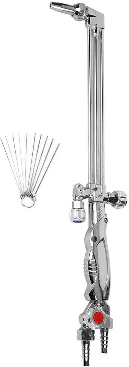 SPHProducts - Snijbrander - Zuurstof Acetyleen - Sterke roestvrijstalen behuizing - Zilver - Messing - Ideaal voor snijden en lassen van staal en ijzer...