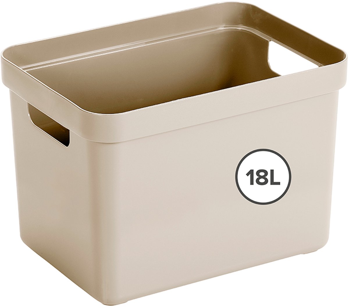 Sunware Sigma home opbergbox 18L beige 35 x 24,6 x 24,3 cm