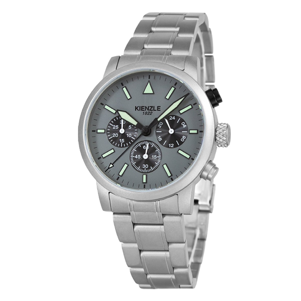 KIENZLE Horloge - Flieger - Quarz Chrono KC416H - Wijzerplaat Mat Grijs