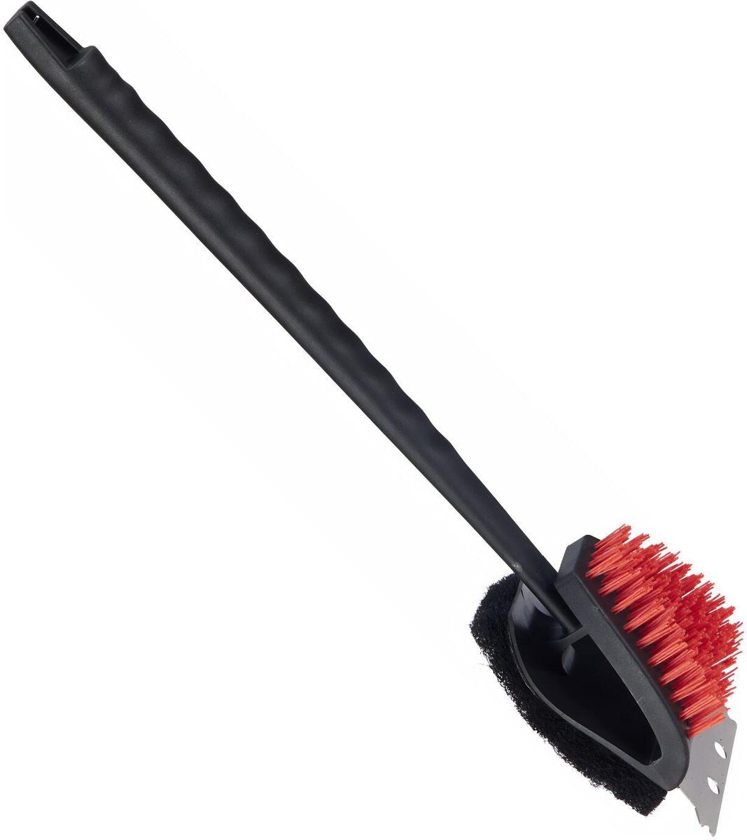 BBQ Collection barbecue borstel - H45 cm - 3 in 1 - schuurspons/borstel/schraper