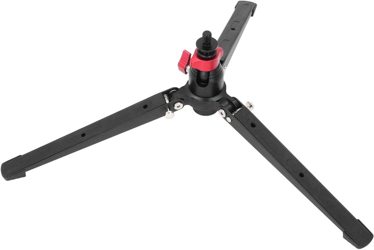 Mini Statief - Desktop Statief - Fotografie Stabiliseren - Aluminium Constructie - 14 cm Hoog - Zilver