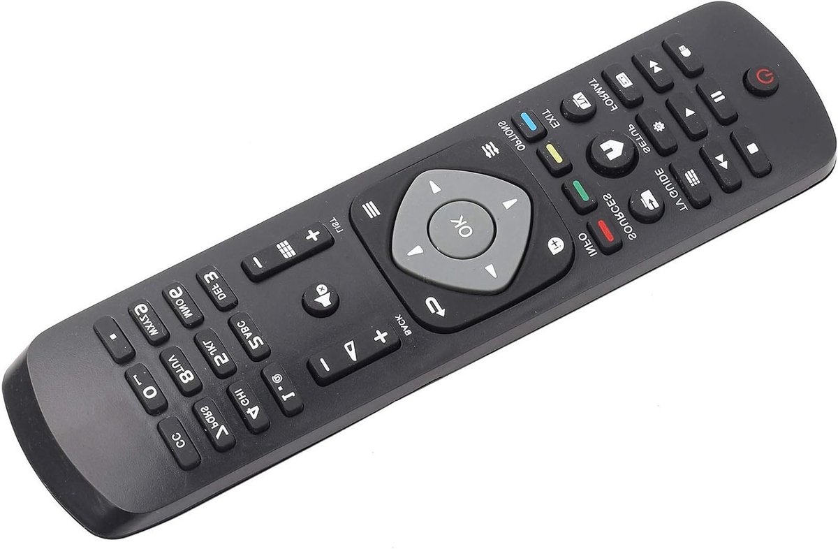 Universele afstandsbediening voor LCD en LED TV - Vervangingscontroller van kunststof in zwart met eenvoudige bediening