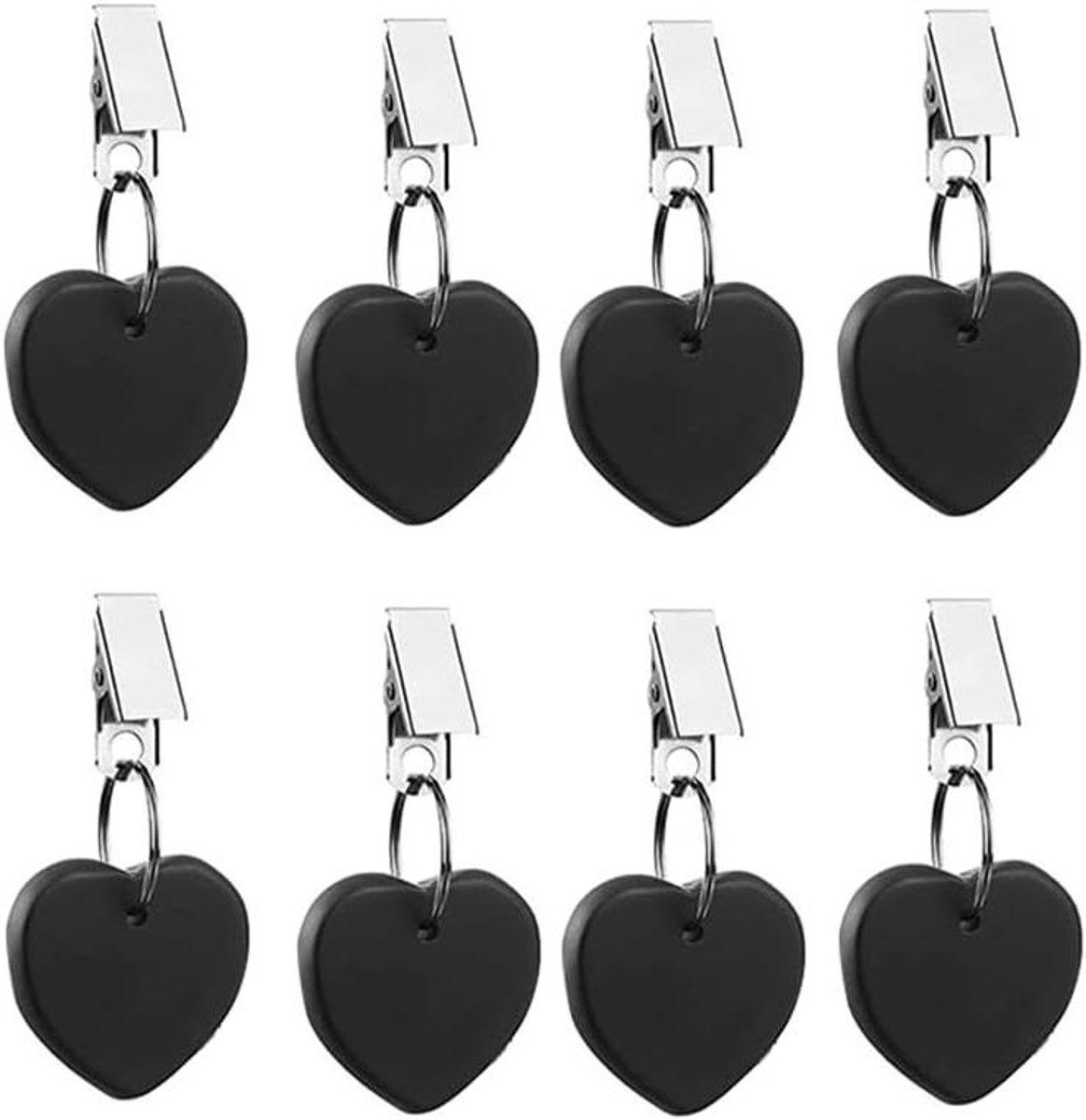 Tafelkleed Gewichten - Tafelkleed Hangers - Buiten Eten - Zware Klem - 8 stuks - Zwart