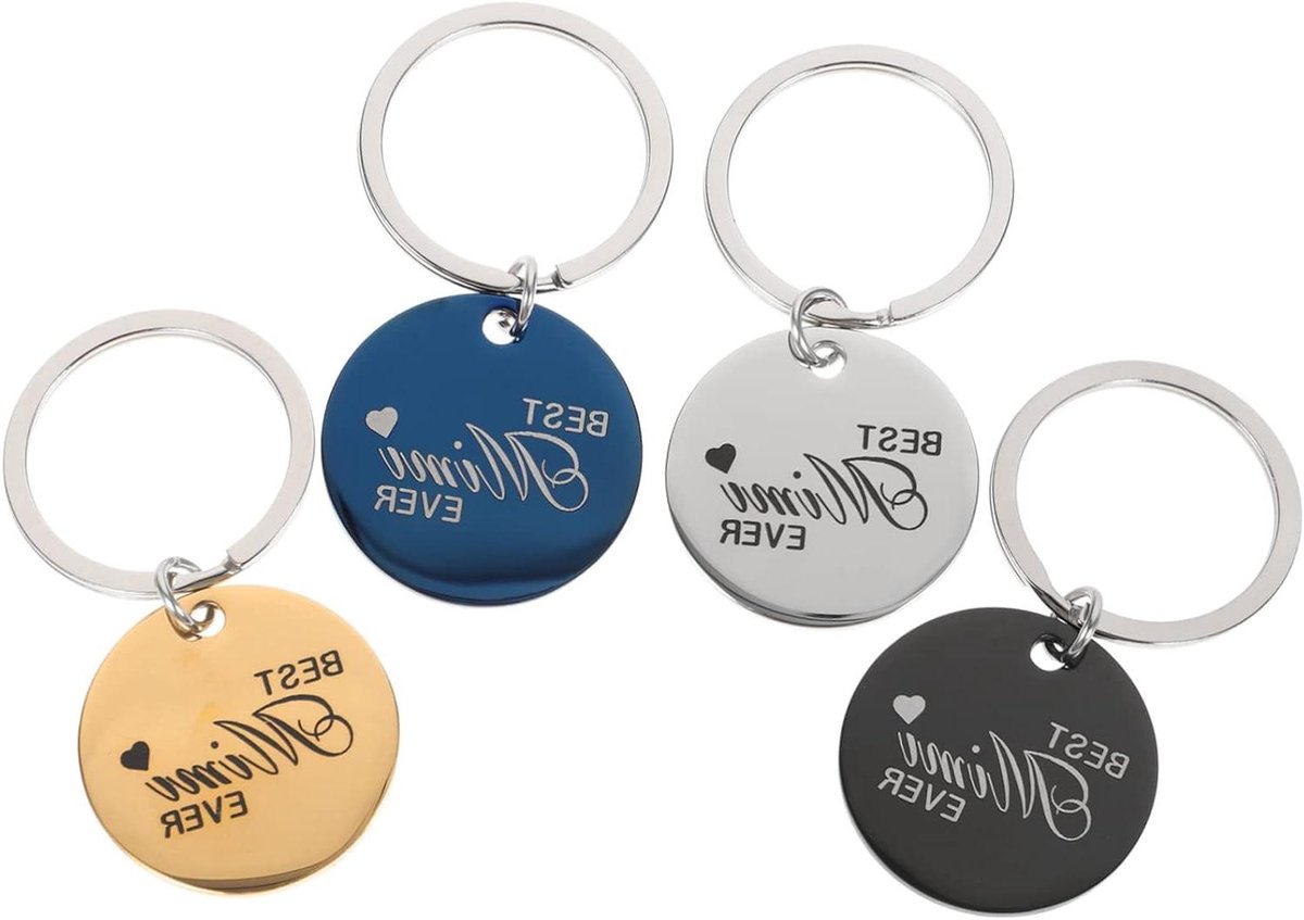 Huisdier Naamplaatjes - Hondenpenningen Kattenlabels - Identificatie Huisdier - Roestvrij Staal - 3x3cm - Zilverkleurig