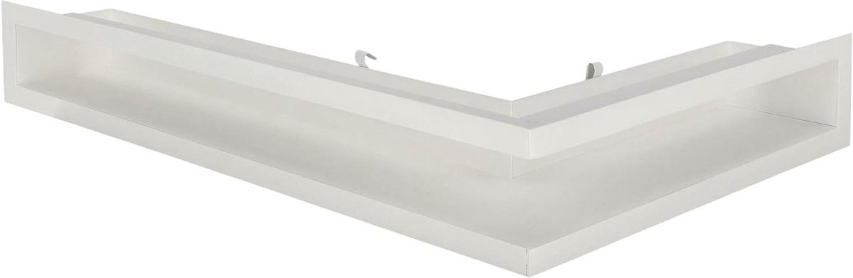 Ventilatierooster Staal - Warmeluchtrooster Schouw - Luchtcirculatie Verbeteren - Poedergecoat Duurzaam - 40/60 cm - Wit