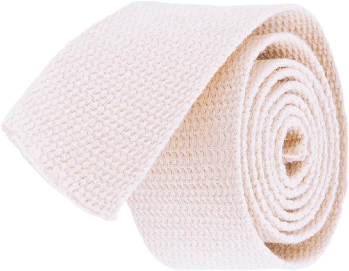Katoenen Singelband - Meubelband Tassenband - Tassen Maken - Hoge Breeksterkte - 25 mm breed - Beige