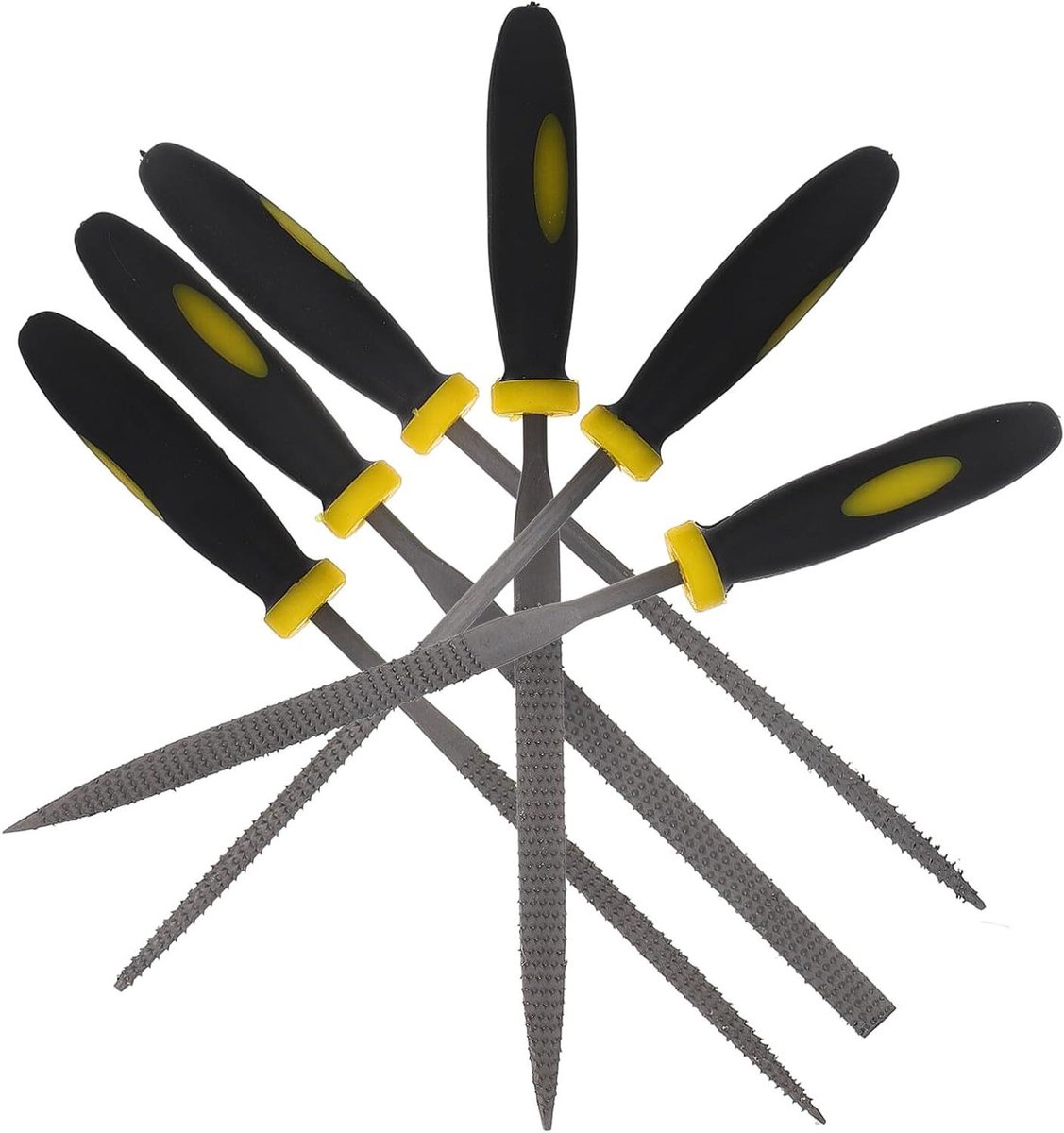 Mini Houtvijl Set - Hout Rasp Gereedschap - Hout Bewerken - Comfortabele Anti-slip Handgreep - 14 cm - Zwart