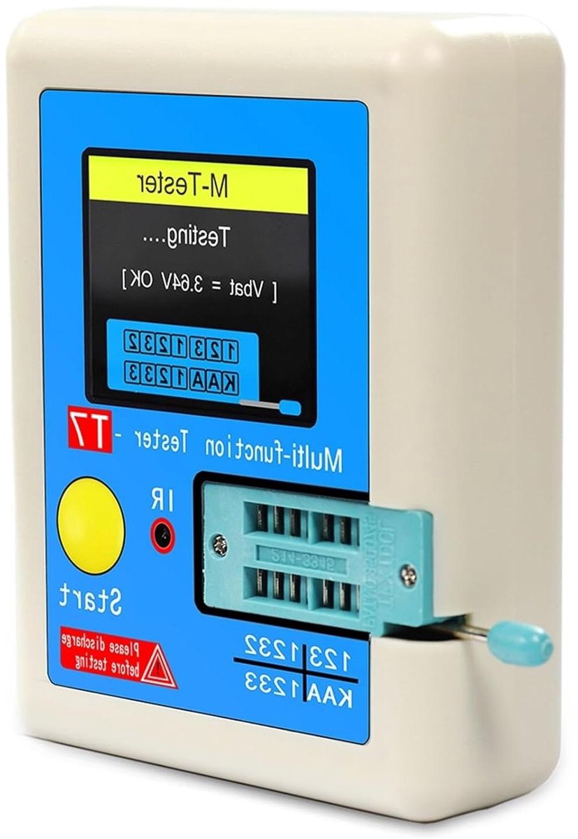Transistor Tester - Circuittester Multimeter - Componenten Analyseren - Zelfkalibratie Functie - 90 x 70 x 27 mm - Niet gespecificeerd