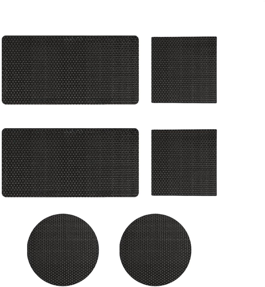 Trampoline Reparatie Set - Trampoline Patches - Trampoline Onderhoud - Zelfklevend Sterke Lijm - 10x20 cm - Zwart