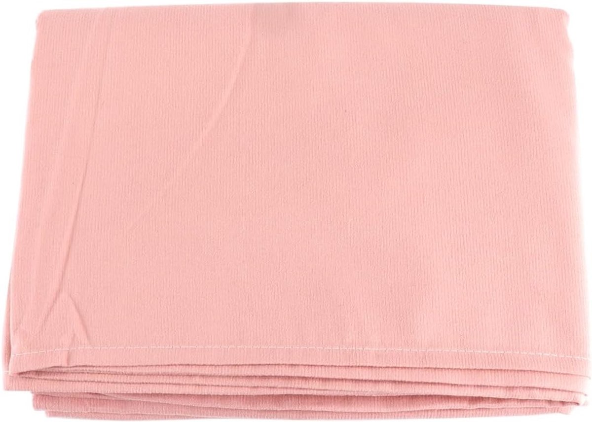 Wasbare en Herbruikbare Roze Polyester Massagetafel Cover 200x80cm met Hoofdgat voor Spa en Salon Gebruik