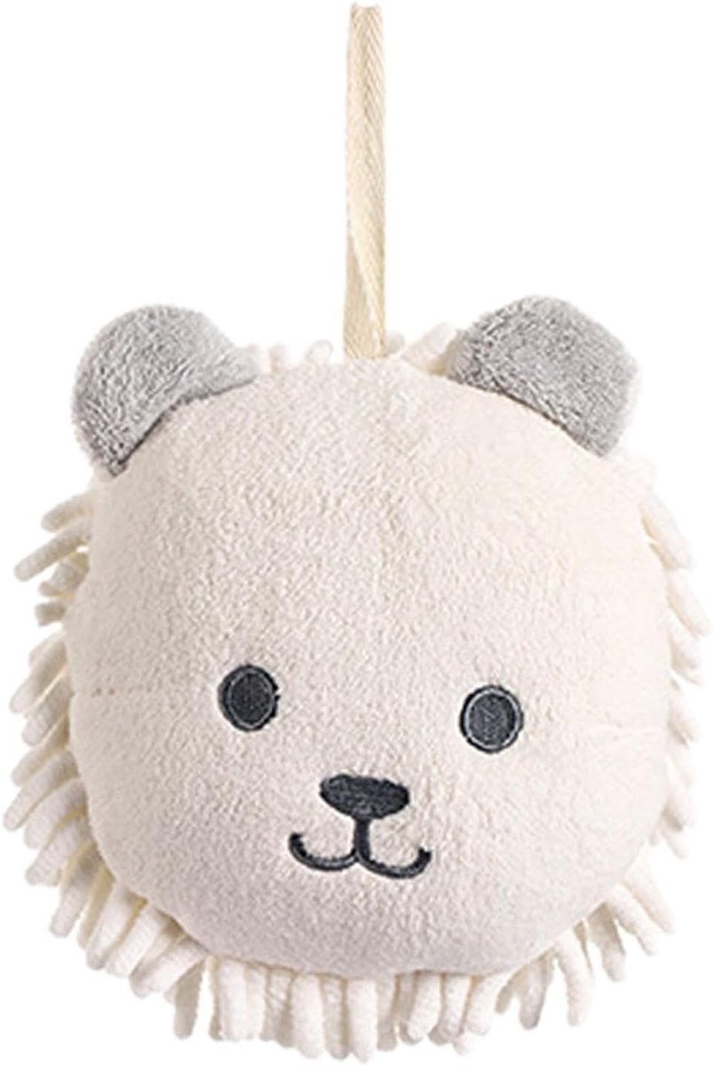 Ball Towel - Hangend Handdoekje - Badkamer Decoratie - Zachte Chenille Materiaal - 17x17x8cm - Bruin