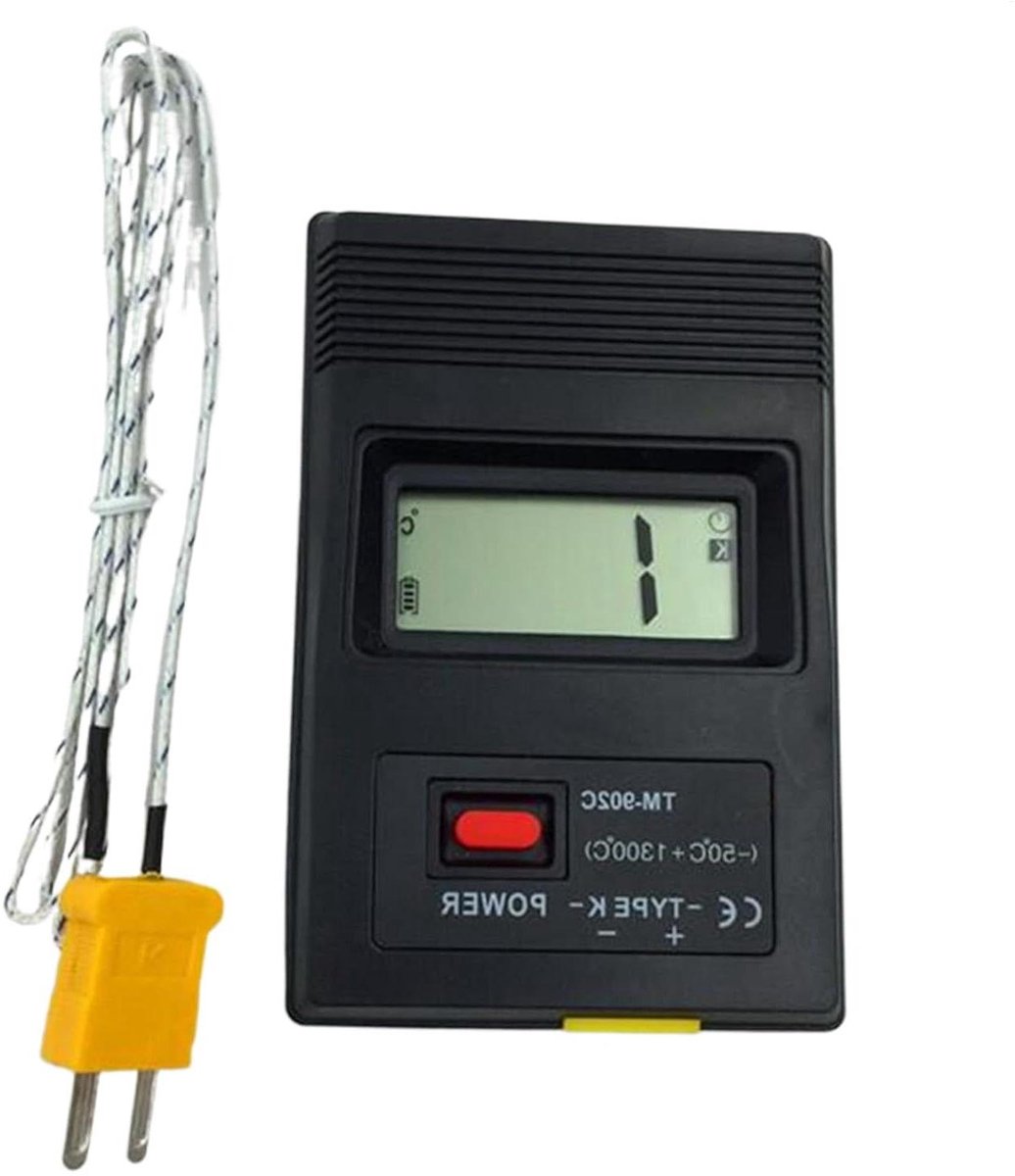Digitale Temperatuurmeter - Binnentemperatuurdetector Lcd Thermometer - Temperatuur Monitoren - Automatische Slaapmodus - 12 x 8 x 2 cm - Zwart