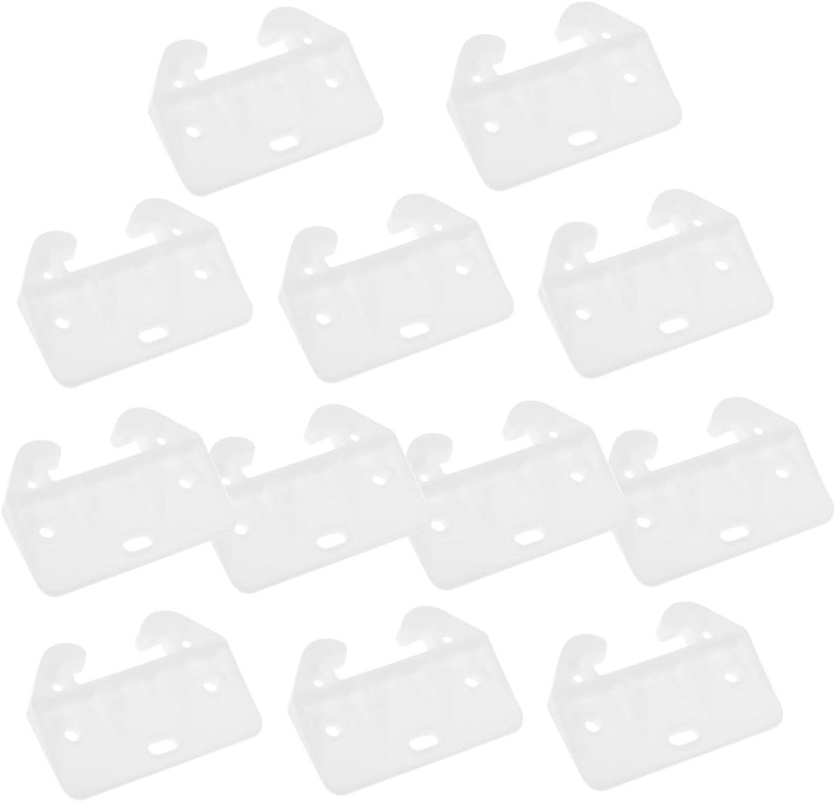 Ladestoppers - Ladegeleiders Kaststoppers - Meubels Beveiligen - Antislip Ontwerp - 6x4x0.4cm - Wit