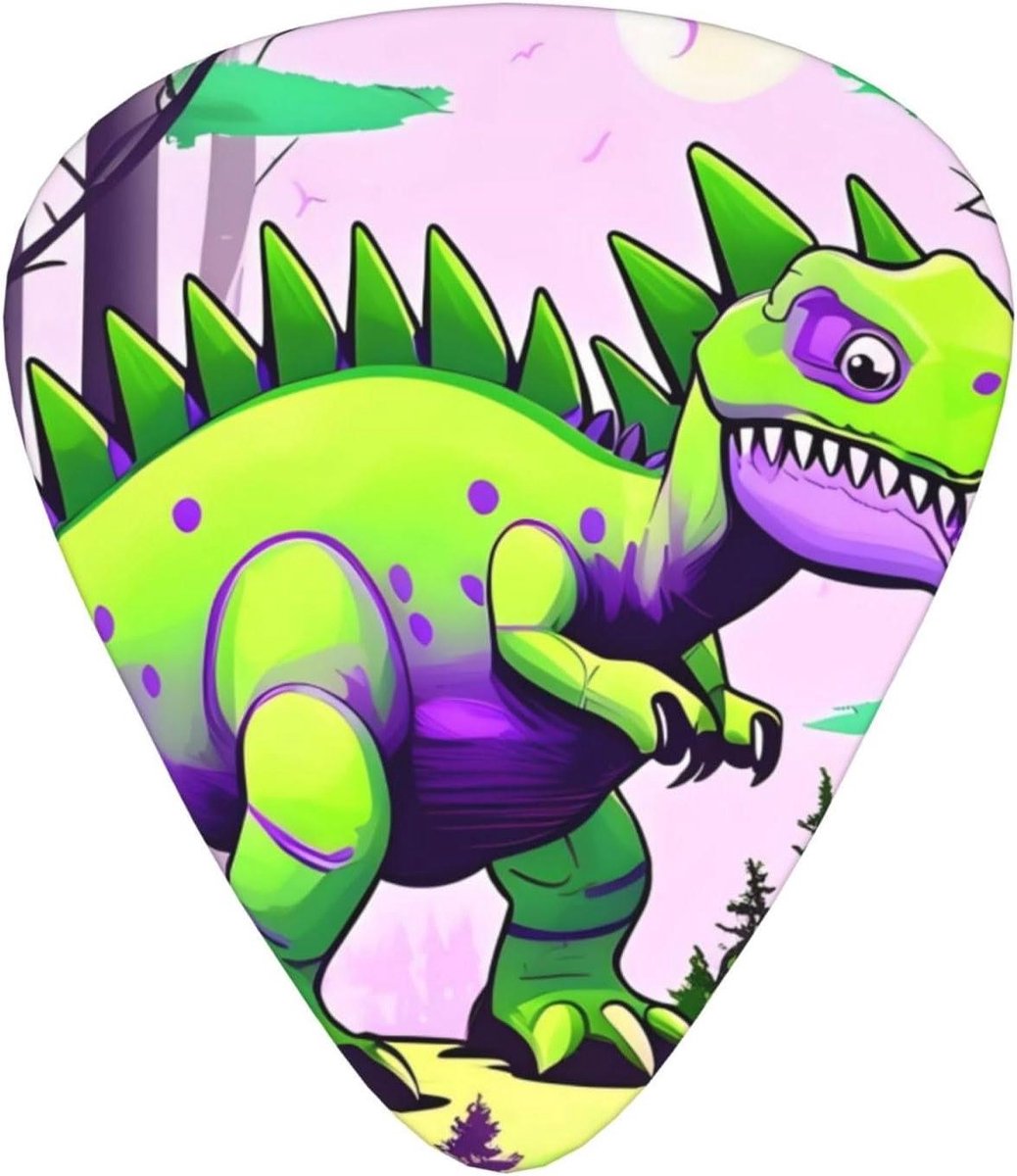 Gitaar Plectrums - Plectrums Set - Muziek Maken - Dinosaurus Design - 12 Stuks - Groen