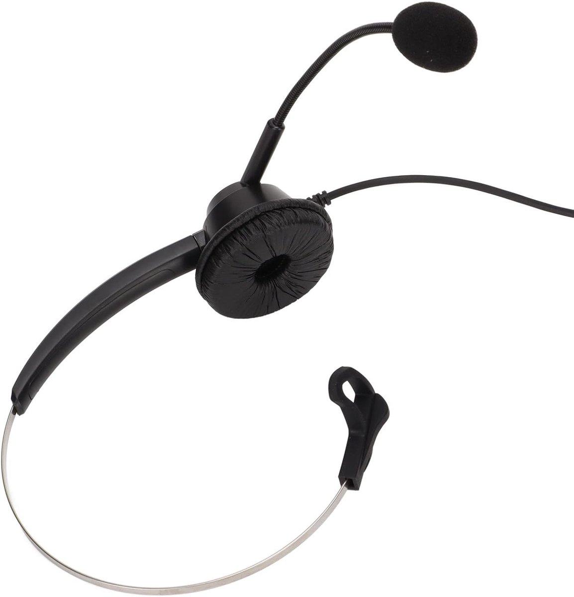 PC Mono Headset - Bekabelde Hoofdtelefoon Enkel Oor thumbnail 2