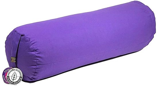Yogi & Yogini - Yoga Bolster - Biologisch - Biokatoen - Violet van Yogi & Yogini — afbeelding 2