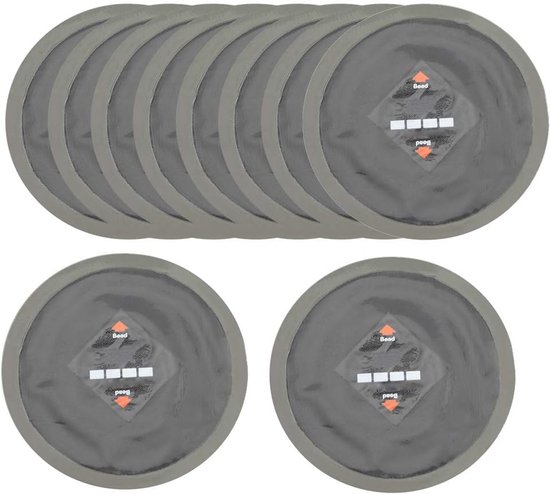 Autobanden Reparatie Pleisters - Koude Patch Kit - Lekke Band Herstellen - Goede Afdichtingsprestaties - 10 Stuks 90 Mm - Zwart — afbeelding 3