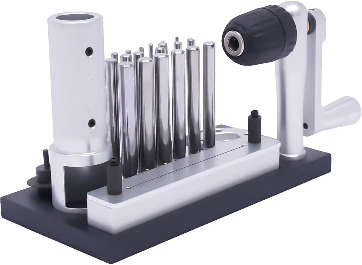 Ring Maker - Sieraden Tool - Sieraden Maken - 20 Mandrels Inbegrepen - 2.5-12mm - Zilverkleurig