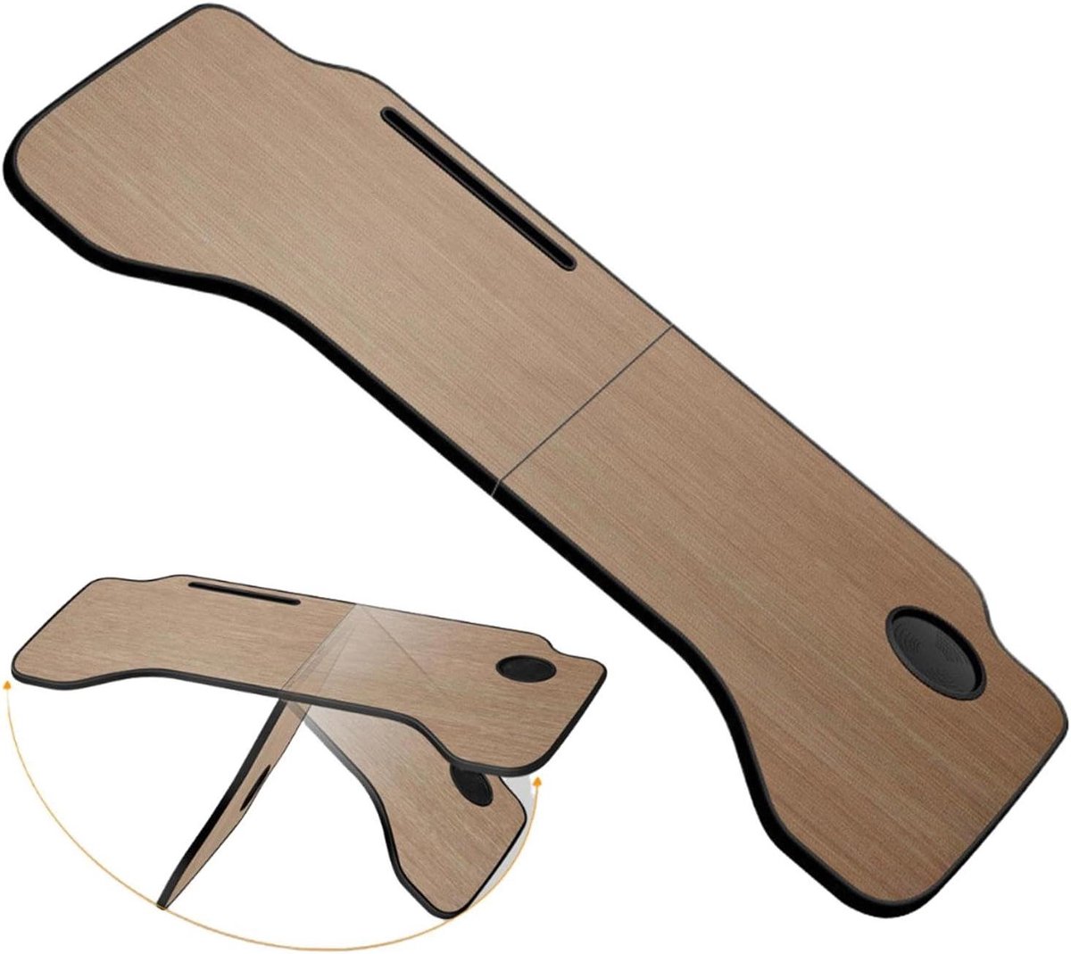 Auto Bureau - Opvouwbare Tafel - Werken en Eten - Antislip Ontwerp - 38x33x3 cm - Zwart