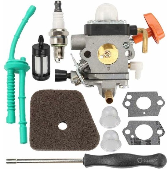 Kettingzaag Carburateur Kit FS100 FS110 Trimmer Kettingzaag Carburateur, Vervangende Carburateur Bosmaaier Kit voor STIHL HL90 HL95 HL95K HT100 HT101 van Satuojet. — afbeelding 3