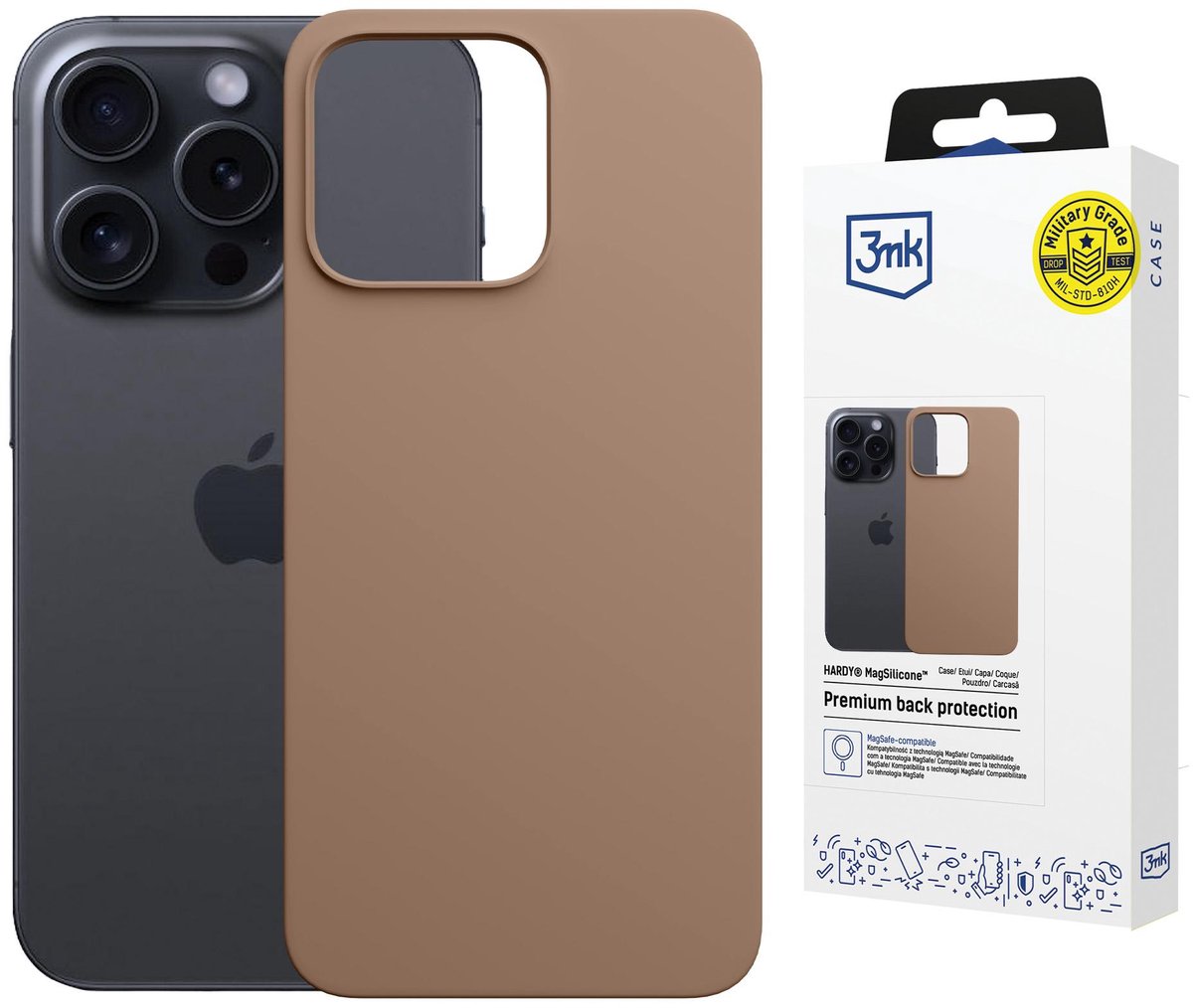 3Mk Armor Magcase Voor Apple Iphone 15 Pro Max Beschermende Hoes Met Systeem