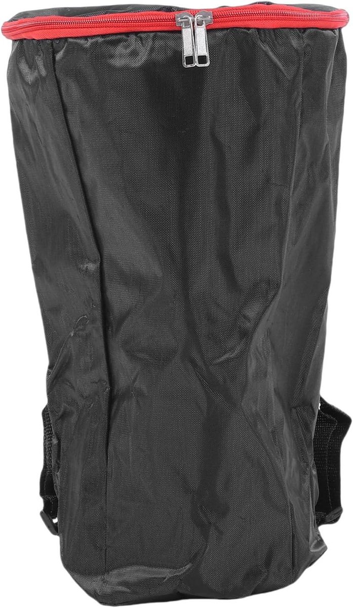 Afrikaanse Drumtas - Djembé Tas - Muziek Transport - Gewatteerd Interieur - 8 Inch - Zwart