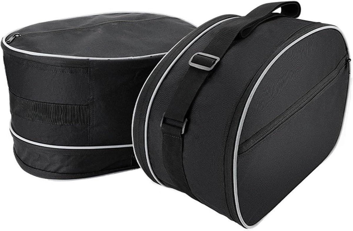Motorachterbanktas - Zijtas Koffer - Motor Bagage - Waterafstotend Materiaal - 30 Liter - Zwart