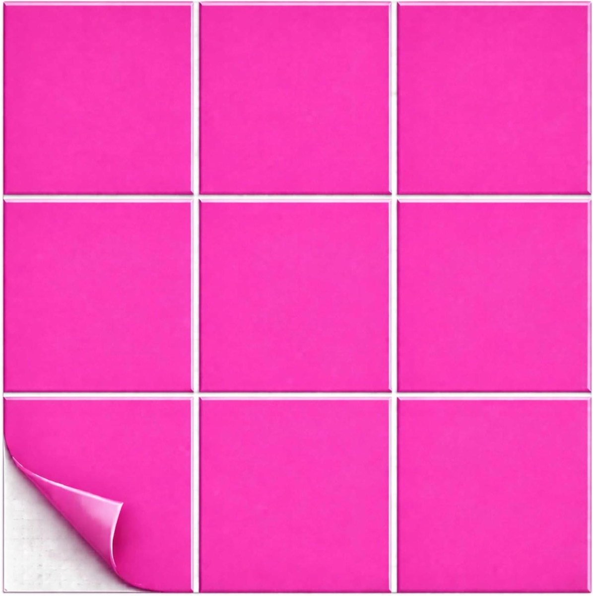 Tegelstickers Mat - Wandtegels Plakfolie - Keuken Badkamer - Zelfklevend Vinyl - 25x25 cm 