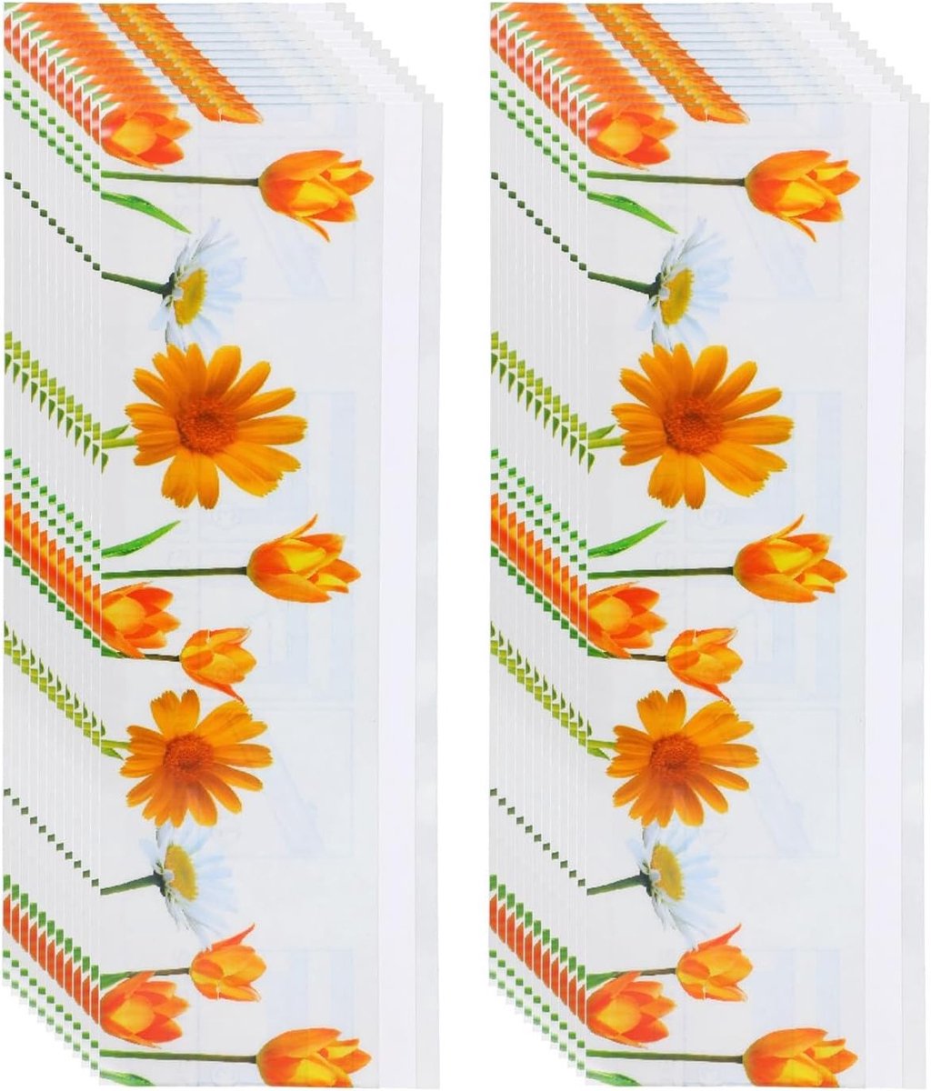24 Stuks Raamstickers voor Binnen - Transparante Vliegenvangers, Makkelijk Toepasbare Plakstrips voor Insecten en Vliegenbestrijding