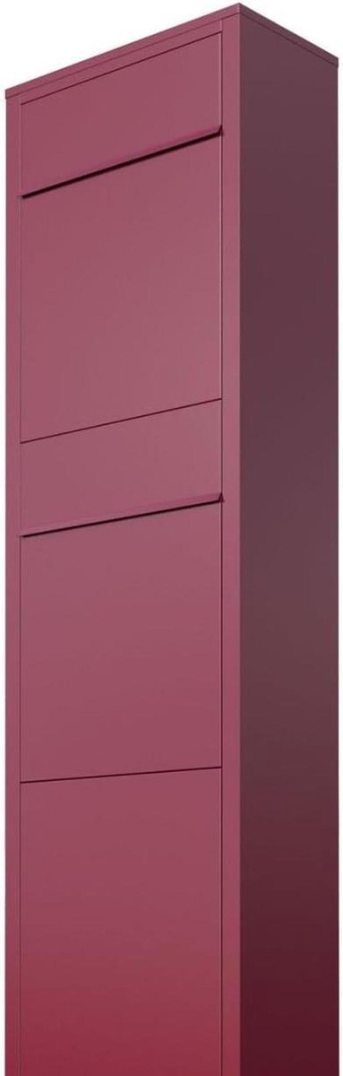 Brievenbus Dubbel - Wandbrievenbus Postkast - Post Ontvangen - Grote Inhoud - 130 cm Hoog - Mat Rood