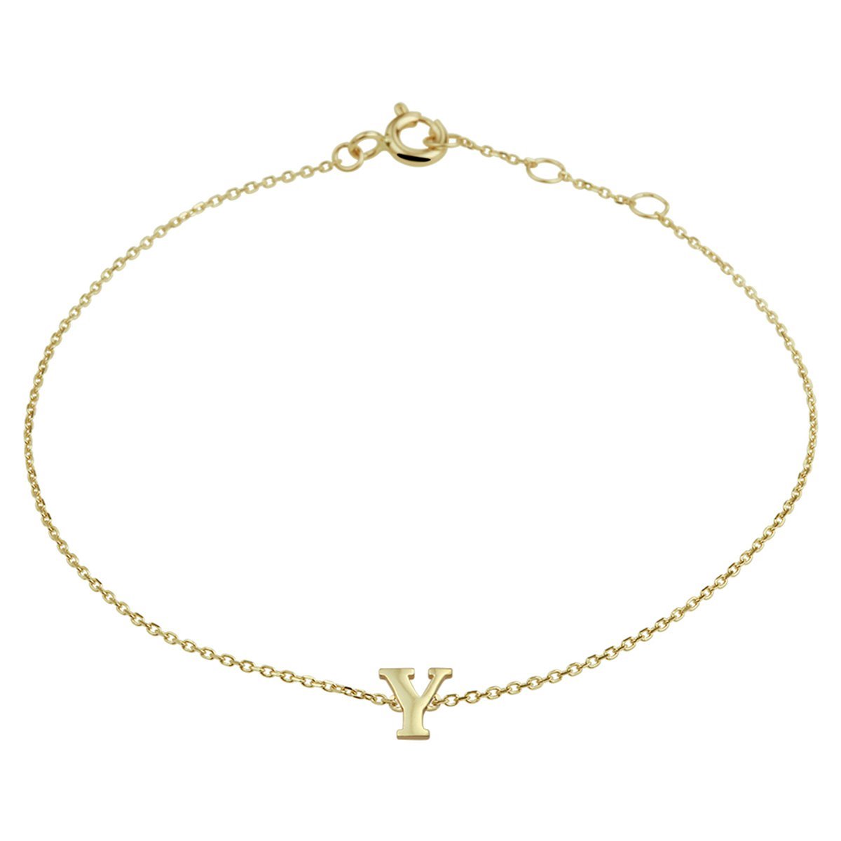Geelgouden Armband letter Y 16 4021363