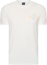 Heren Tee SS met Ballin Est. 2013 Paint Backprint Shirt Print - Wit - Maat L
