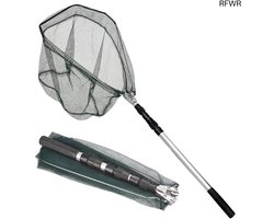 KK'S GLAMS® Telescoopvissen Schepnet - Opvouwbaar Opvouwbaar Uitbreidbaar 1,5 M Aluminium Pole Handvat, Lichtgewicht Draagbaar voor Vogelvissen Vang