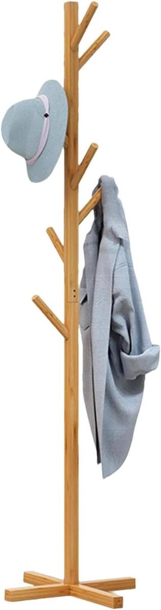 Houten Kledingrek - Staande Kapstok - Ruimte Organiseren - Stabiele Structuur - 13.2 cm Br