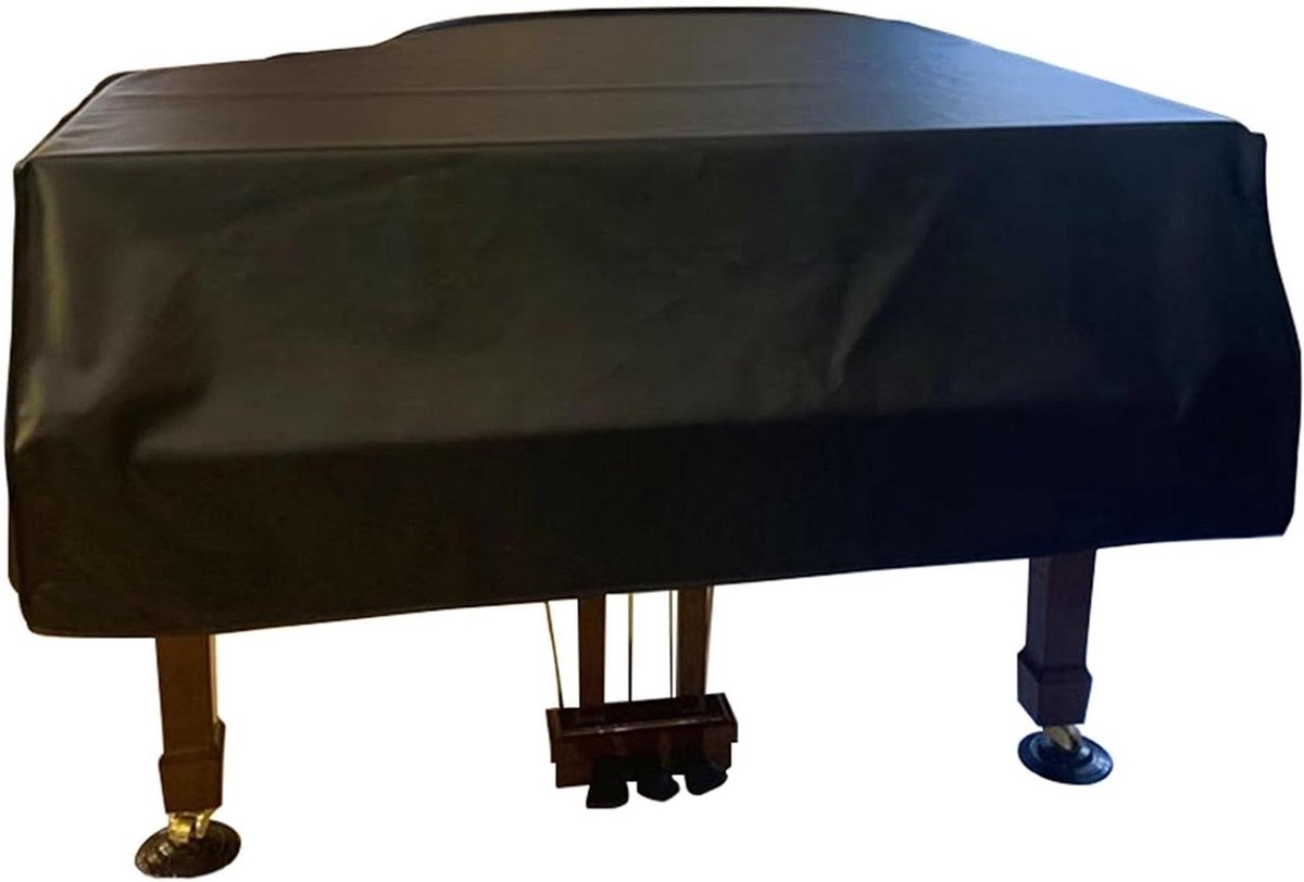 Pianohoes - Toetsenbordbescherming - Onderhoud instrument - Vocht- en stofbestendig - 200 cm - Zwart