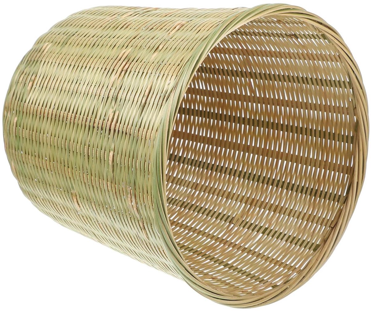 Woven Opbergmand - Decoratieve mand - Ruimte Organiseren - Handgeweven bamboe - 24 cm - Natuurlijk