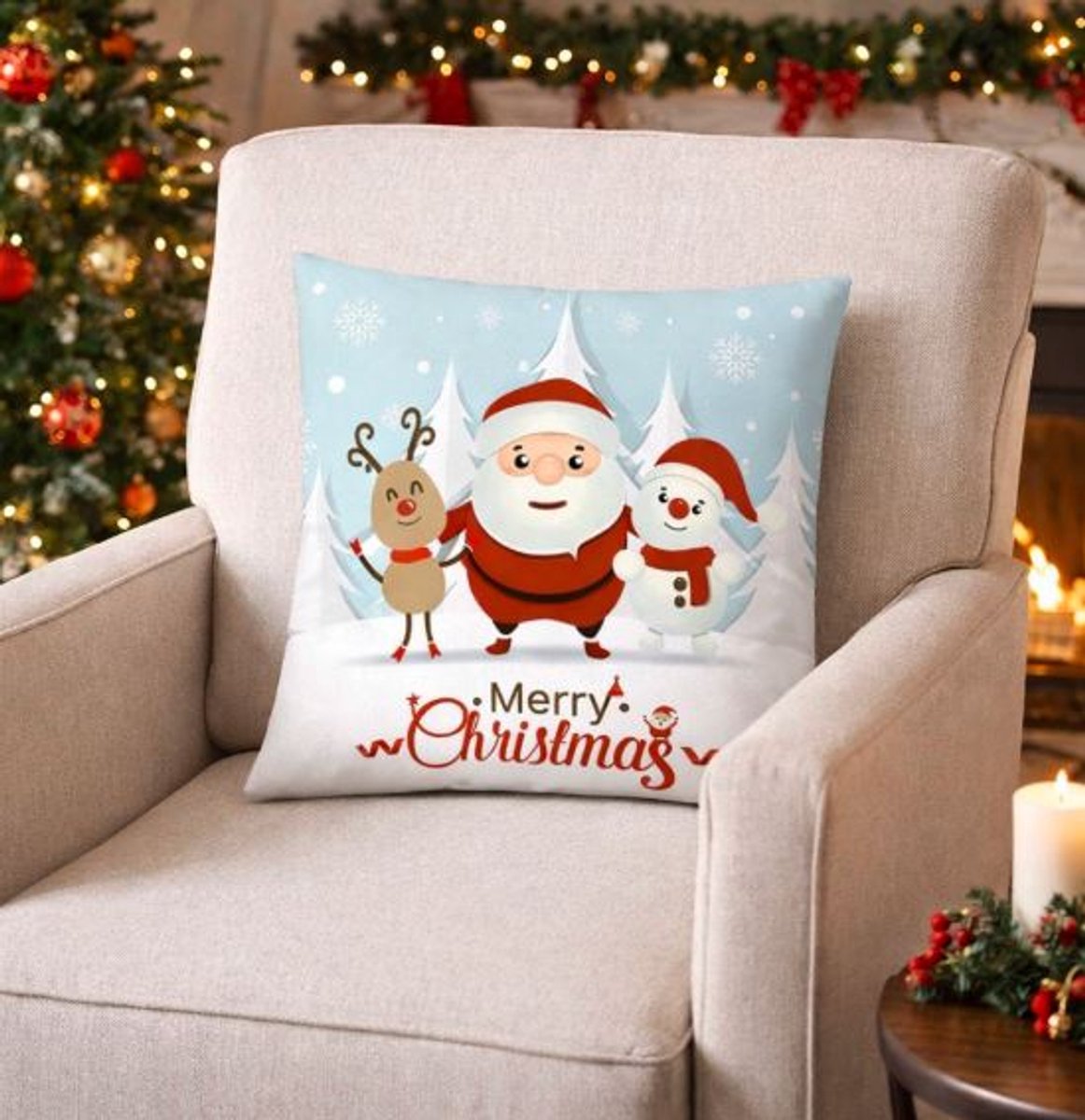 Cozy Christmas Friends Collection Kussenhoes - 45x45 cm