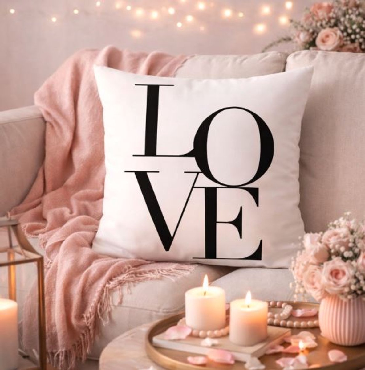 Modern Statement Collection Kussenhoes - LOVE - 45x45 cm