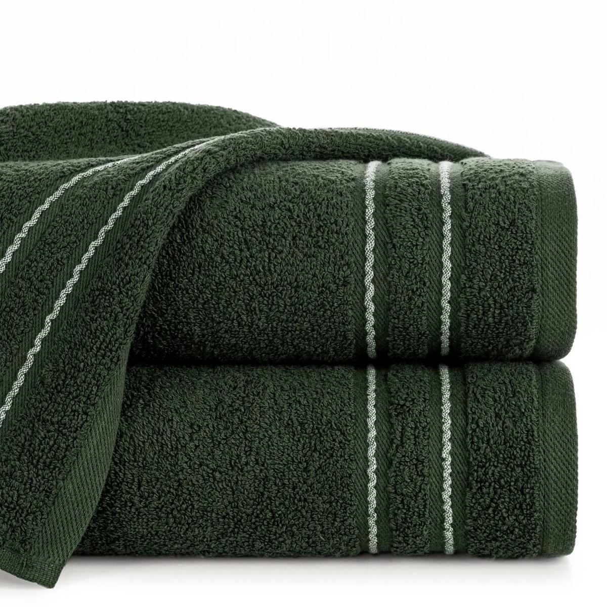 Emina Katoenen Badhanddoek 50x90cm Frottee 500g/m² Groen