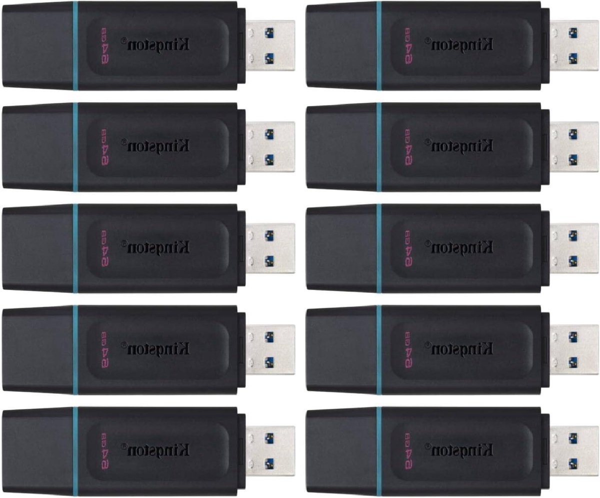USB Stick - Geheugenstick Data - Bestanden Opslaan - Snelle Overdracht - 64GB 10 Stuks - Zwart