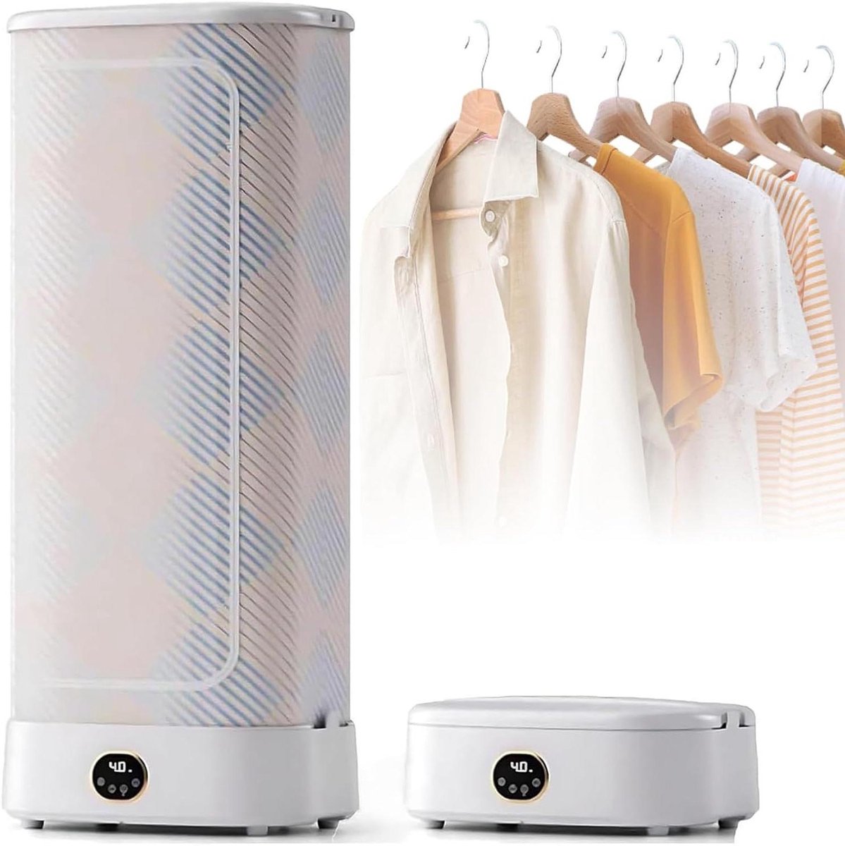 Draagbare Stoom Strijkijzer - Kledingdroger Machine - Kleding Verfrissen - 360 Graden Stoom - 1310 MM - Wit