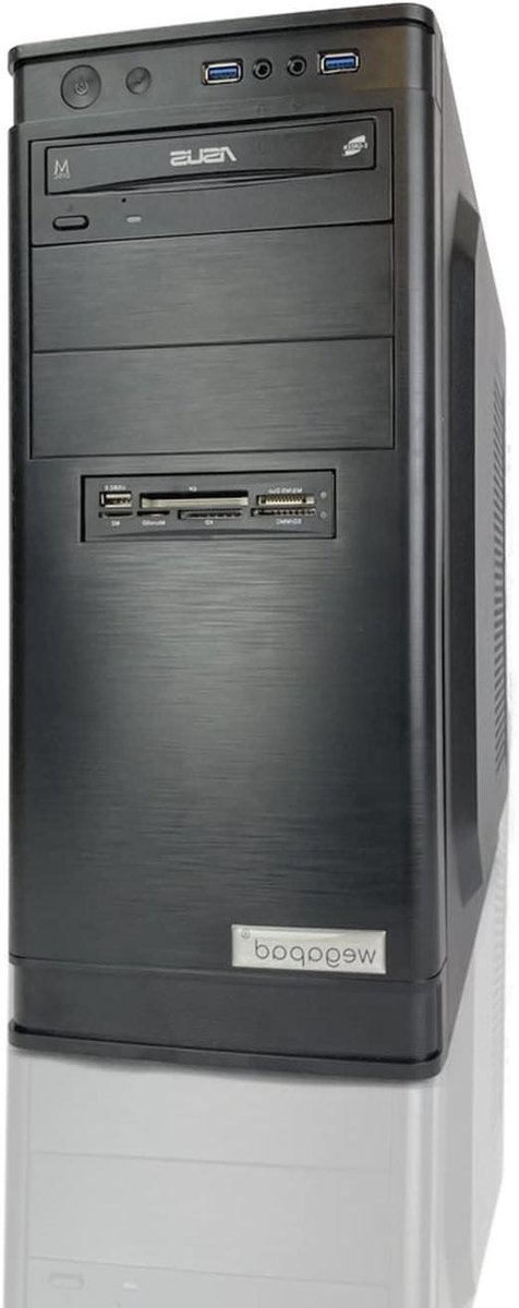 Desktop PC - Kantoorcomputer - Zakelijk Gebruik - Snelle SSD - 8GB RAM - Zwart
