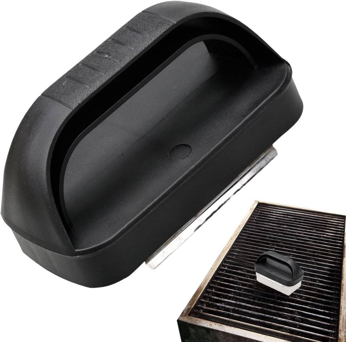 Grill Reiniger - Puimsteen Grill - Barbecue Schoonmaken - Met Hittebestendige Handgreep - 169 x 15 x 47 cm - Grijs