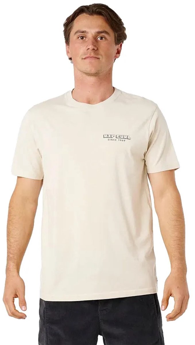 Rip Curl Aots Sailboat T-shirt Met Korte Mouwen L Man Wit